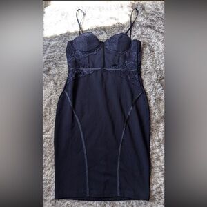 Windsor Black Lace Detail Intimate Dress